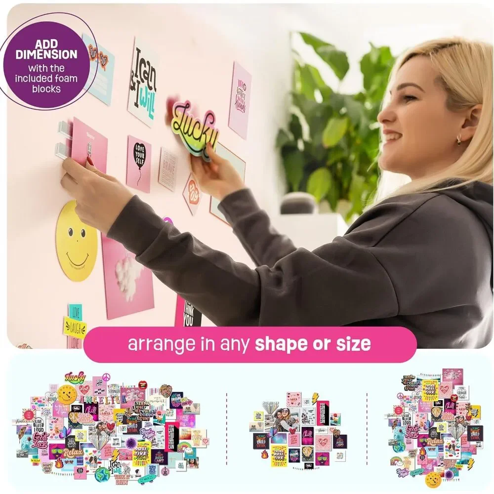 Pretty Me Wall Collage Kit - Arts Craft Gift Idea Teens Creative Crafts Kits